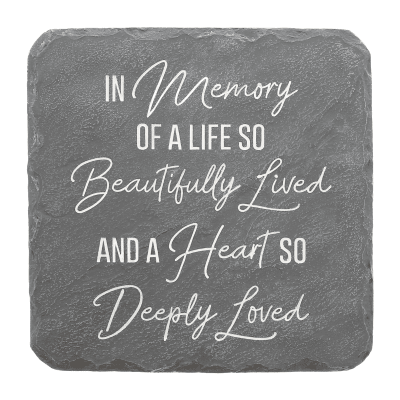 In Memory Square Garden Stone