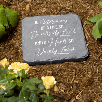 In Memory Square Garden Stone