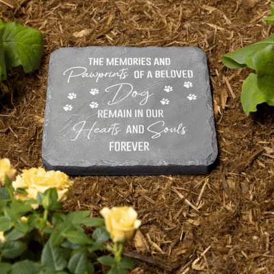 Dog Memorial Square Garden Stone