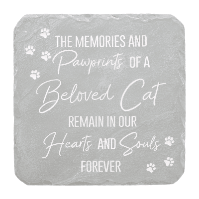 Cat Memorial Square Garden Stone