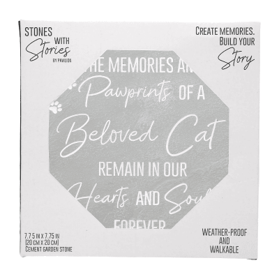 Cat Memorial Square Garden Stone