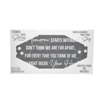 Pet Memorial Rectangular Garden Stone