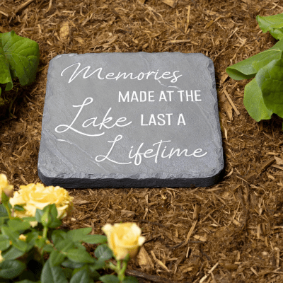 Lake Memories Lifetime Square Garden Stone