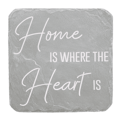 Home Is Where The Heart Is Square Garden Stone