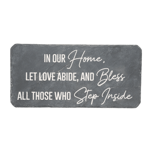 Bless Our Home Rectangular Garden Stone