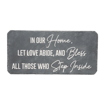 Bless Our Home Rectangular Garden Stone