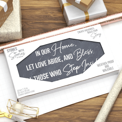 Bless Our Home Rectangular Garden Stone