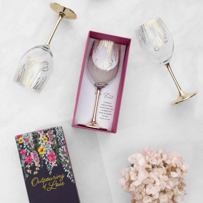 Amazing Sister Crystal Wine Glass