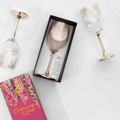 Sweetest Grandma Crystal Wine Glass