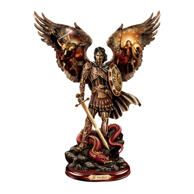 Archangel Michael: Triumphant Warrior Cold-Cast Bronze Figurine