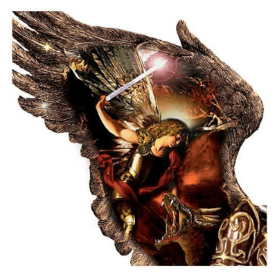 Archangel Michael: Triumphant Warrior Cold-Cast Bronze Figurine
