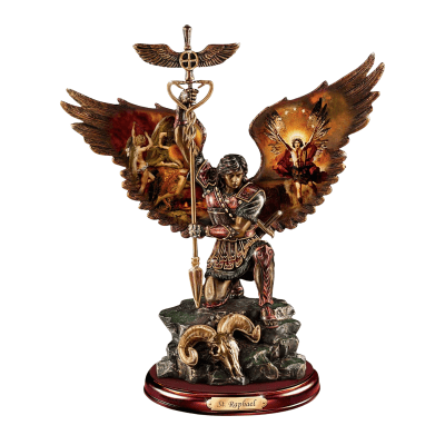 St. Raphael: Merciful Healer Cold-Cast Bronze Figurine