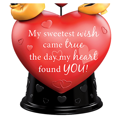 Disney Mickey Mouse And Minnie Mouse Heart-Shaped Figurine