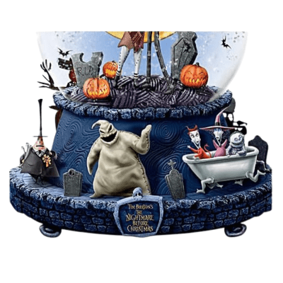 Disney Tim Burton's The Nightmare Before Christmas Musical Glitter Globe
