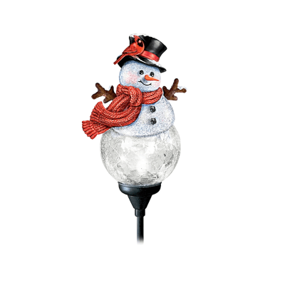 Dona Gelsinger 'Welcome Home' Snowman Solar-Powered Light