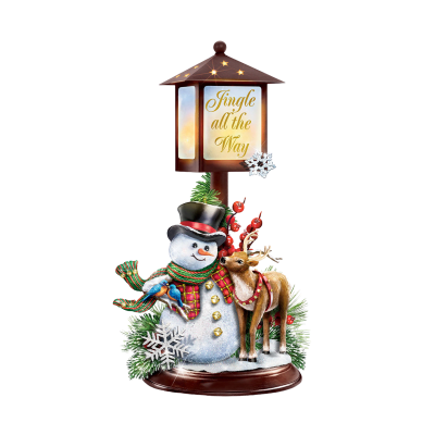 Dona Gelsinger’s 'Jingle All The Way' Snowman Illuminated Lantern Figurine