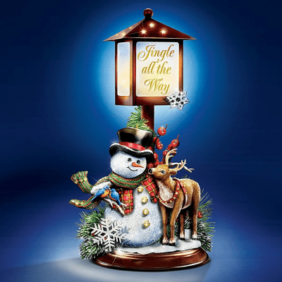 Dona Gelsinger’s 'Jingle All The Way' Snowman Illuminated Lantern Figurine