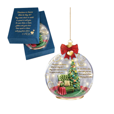 There in Spirit Illuminated Remembrance Ornament