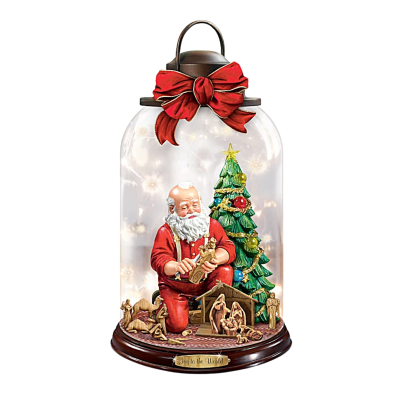 Thomas Kinkade 'Joy To The World' Illuminated Lantern Figurine