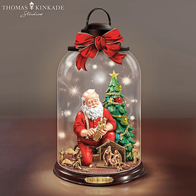 Thomas Kinkade 'Joy To The World' Illuminated Lantern Figurine