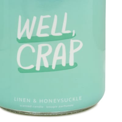 Well, Crap Linen and Honeysuckle Scented Jar Candle