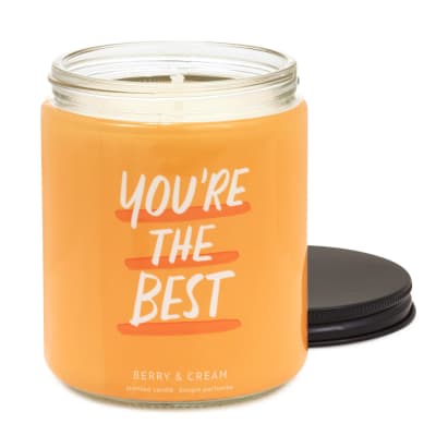 You're the Best Berry and Cream Scented Jar Candle