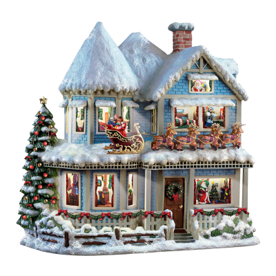 Thomas Kinkade 'The Night Before Christmas' Victorian House Illuminated Figurine