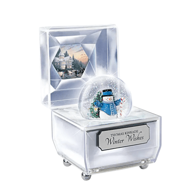 Thomas Kinkade 'Winter Wishes' Crystal Musical Box Figurine