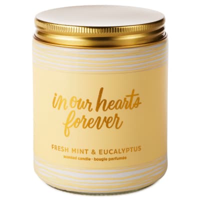 In Our Hearts Forever Fresh Mint & Eucalyptus Scented Jar Candle