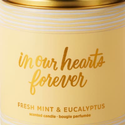 In Our Hearts Forever Fresh Mint & Eucalyptus Scented Jar Candle