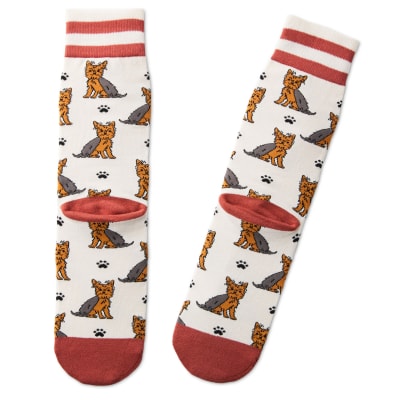 I Love My Yorkie Crew Socks