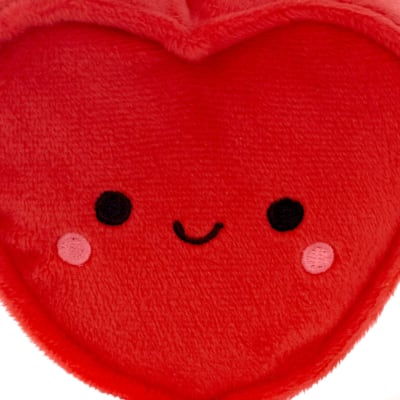 Red Heart With Pocket Plush Gift Card Holder