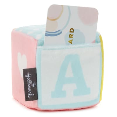 Baby Block Plush Gift Card Holder