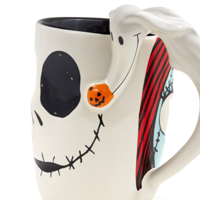 Disney Tim Burton's The Nightmare Before Christmas Jack and Sally Sculpted Mug