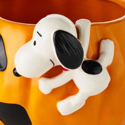 Peanuts® Pumpkin Candy Bowl With Snoopy