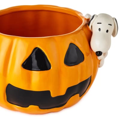 Peanuts® Pumpkin Candy Bowl With Snoopy