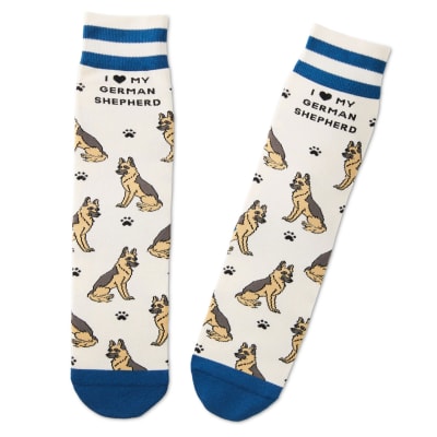 I Love My German Shepherd Crew Socks