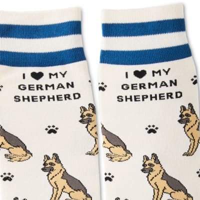 I Love My German Shepherd Crew Socks