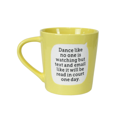 Dirty Mud Text Dance Mug