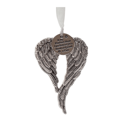 Angel Wings 'Loved Pet' Rememberance Ornament