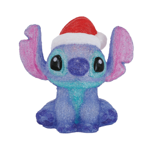 Disney Lilo and Stitch 'Santa Stitch' Acrylic Illuminated Figurine