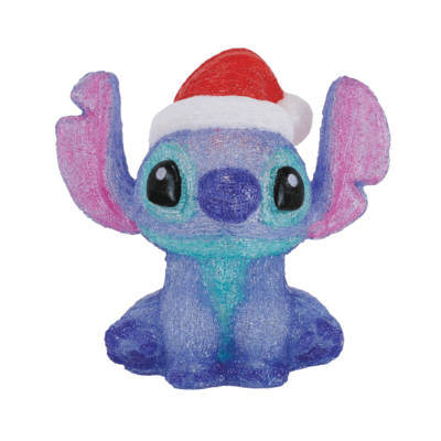 Disney Lilo and Stitch 'Santa Stitch' Acrylic Illuminated Figurine