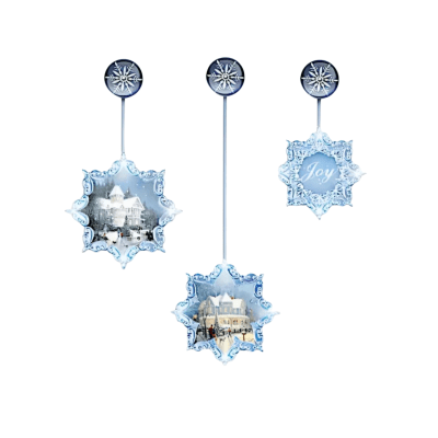 Thomas Kinkade 'Snow Delightful' Illuminated Ornaments, Set of 3