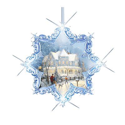 Thomas Kinkade 'Snow Delightful' Illuminated Ornaments, Set of 3