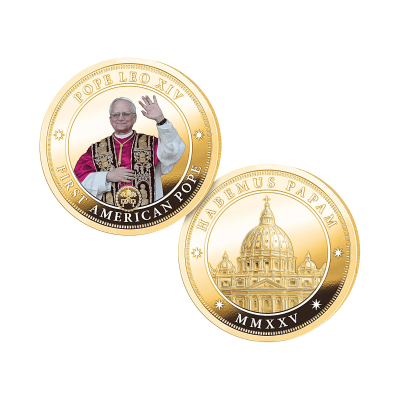 Pope Leo XIV Proof Commemorative Collectable Coin