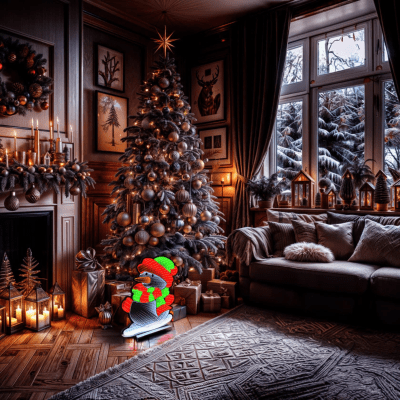 Infinity | Bundled Up Snowman Standing Light