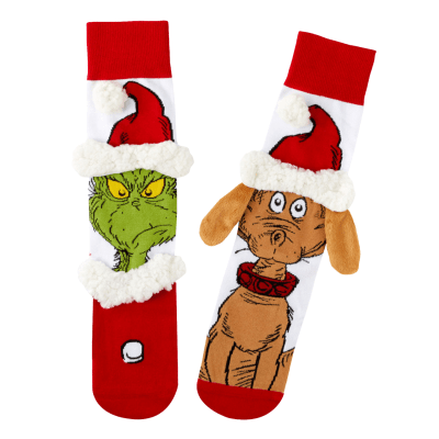 Dr. Seuss's How the Grinch Stole Christmas!™ Grinch and Max Novelty Socks