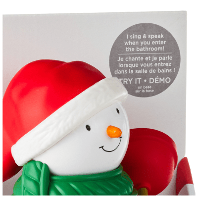 Jolly in the John Holiday Snowman Figurine With Sound