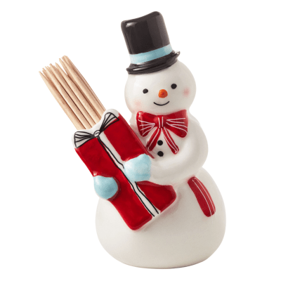 Smiling Snowman Toothpick Holder