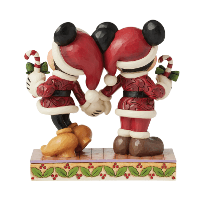Jim Shore | Disney Mickey & Minnie 'Candy Canes' Christmas Figurine